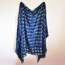 Load image into Gallery viewer, Vintage Indigo Resist-Dyed Heavy Stripweave from Mali