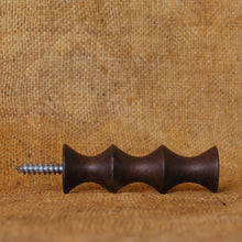 Load image into Gallery viewer, Mithuna Wall Hook in Indian Rosewood (Curved)