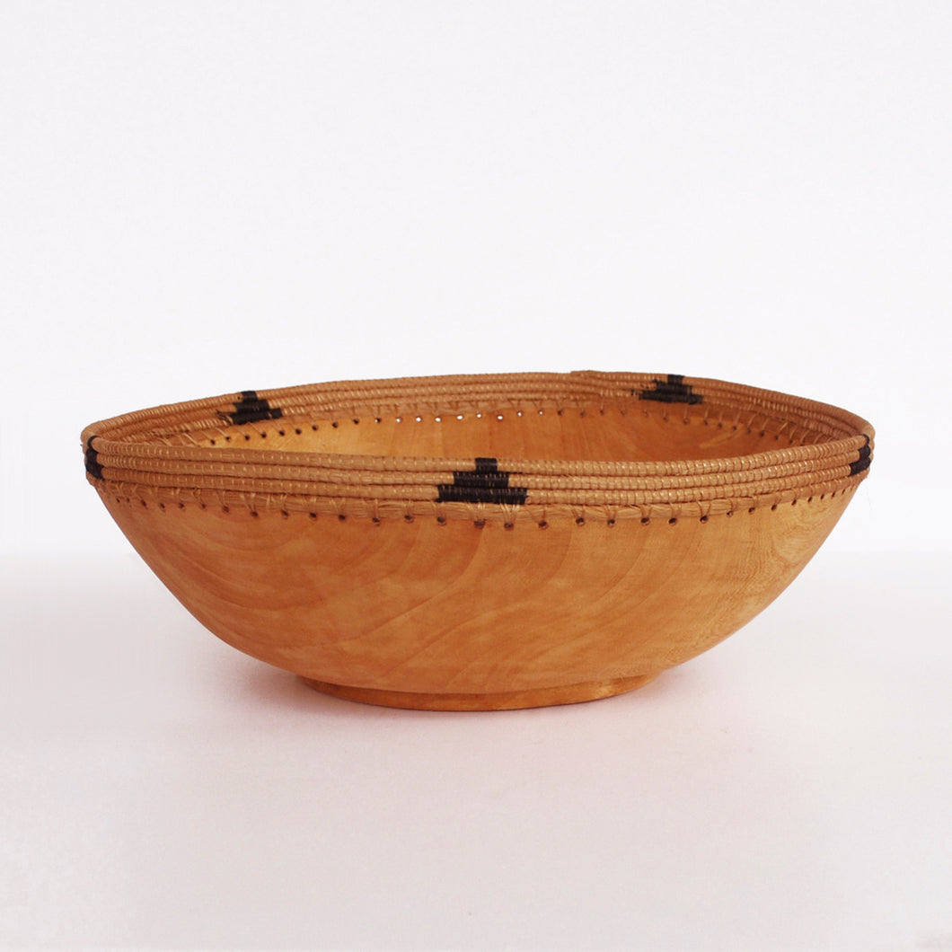 Wood and Sisal Bowl from Rwanda