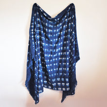 Load image into Gallery viewer, Vintage Indigo Resist-Dyed Heavy Stripweave from Mali
